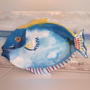 🍋SALE🍋 NWT PIER 1 IMPORTS BLUE ANGEL FISH SERVING TRAY